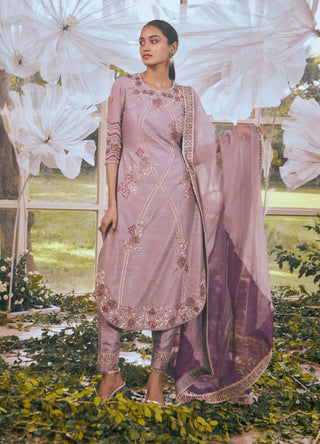 Misty lilac kurta set