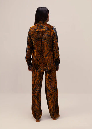 Nikita brown printed shirt and pants