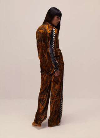 Nikita brown printed shirt and pants