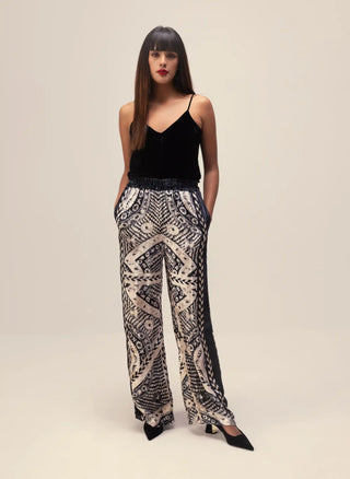 Nikita black and white kimono top and pants