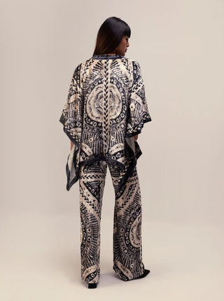 Nikita black and white kimono top and pants