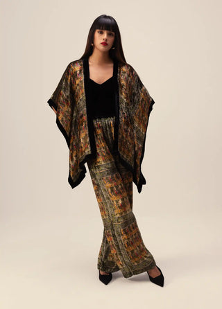 Amaya green kimono top and pants