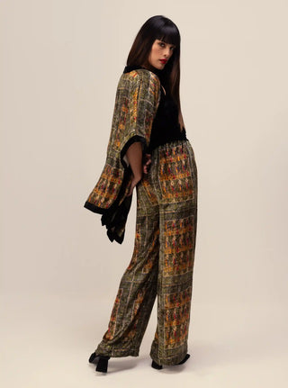 Amaya green kimono top and pants