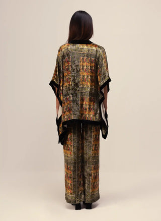 Amaya green kimono top and pants