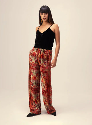 Amaya red kimono top and pants