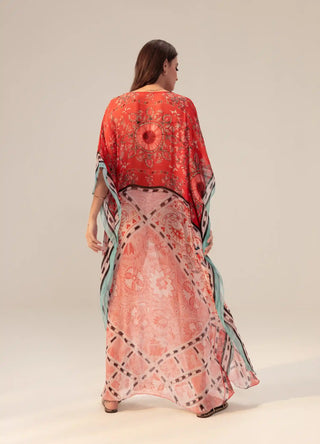 Samara red-pink kaftan