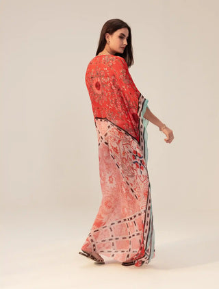 Samara red-pink kaftan