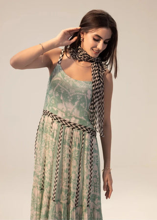 Elan sage green long dress