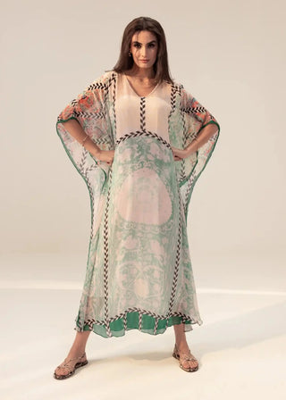 Elan sage printed kaftan