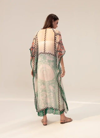 Elan sage printed kaftan