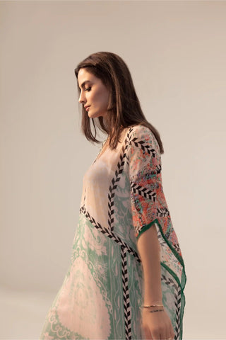 Elan sage printed kaftan