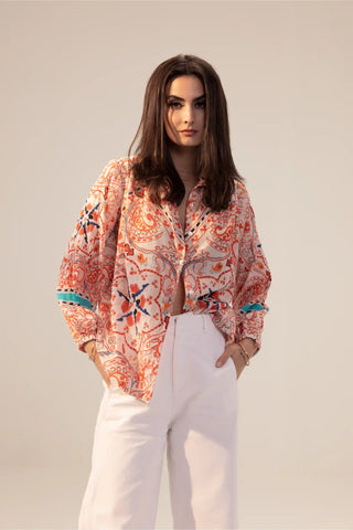 Samara pink printed shirt