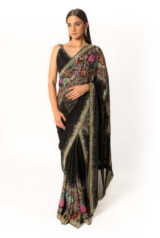 Zaynab multi resaham saree and blouse