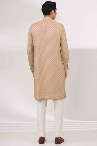 Yellow sequins kurta and pants