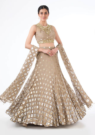 Nadia gold lehenga set