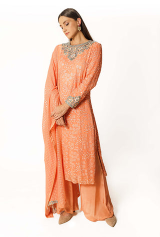 Ayat peach kurta set