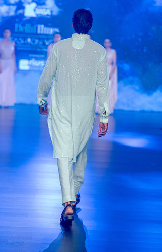 Mint green kurta set