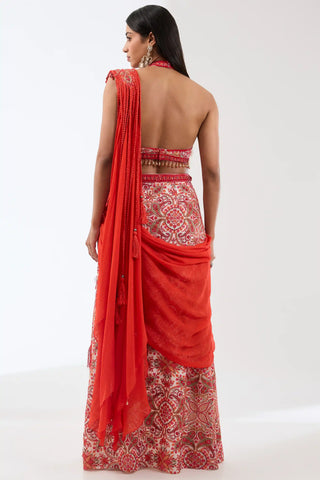 Sairra draped skirt saree and blouse