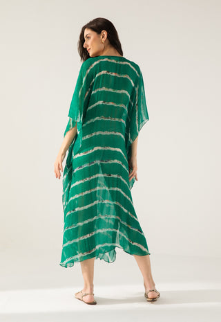 Emerald green advika kaftan green