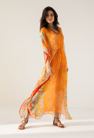 Orange vaani kaftan