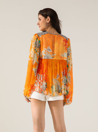 Orange vaani top