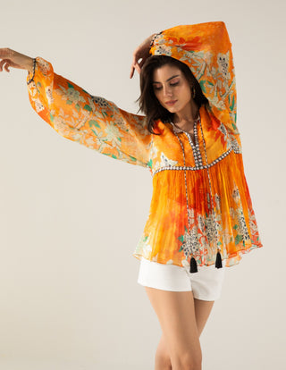 Orange vaani top