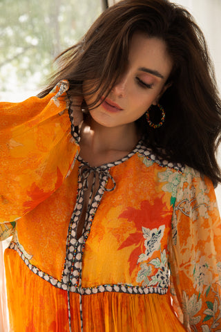 Orange vaani top