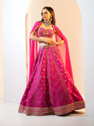 Rania hot pink lehenga set