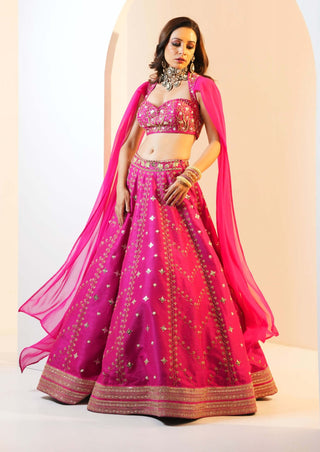 Rania hot pink lehenga set