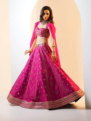 Rania hot pink lehenga set