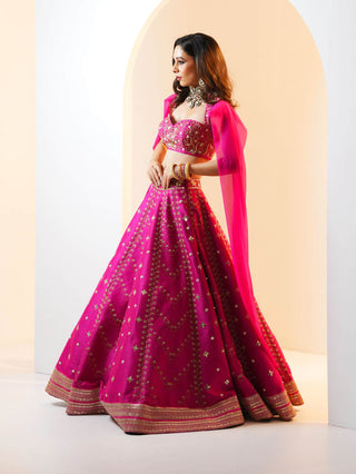 Rania hot pink lehenga set