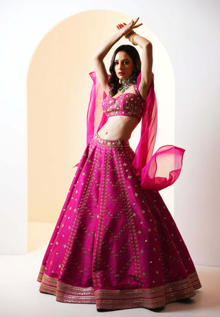 Rania hot pink lehenga set