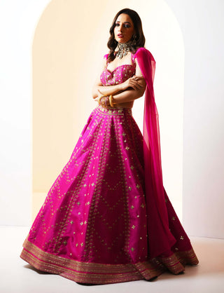 Rania hot pink lehenga set