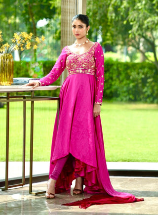 Mahi pink anarkali set