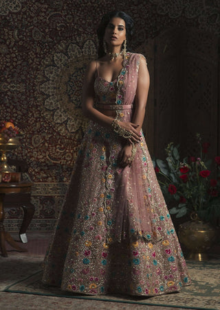 Rosegold bahaar bridal lehenga set