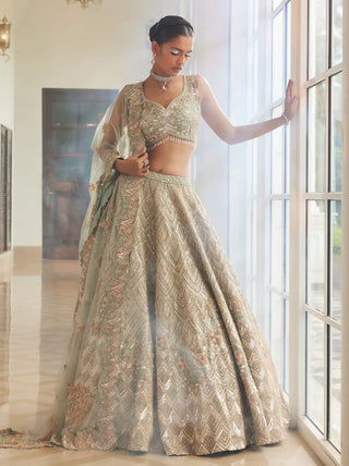 Shelly firoza embroidered lehenga set