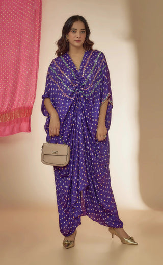 Purple kaftan dress