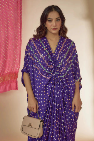 Purple kaftan dress