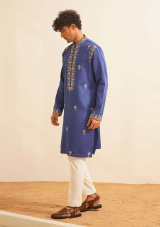 Electric blue vidyuth kurta and pant