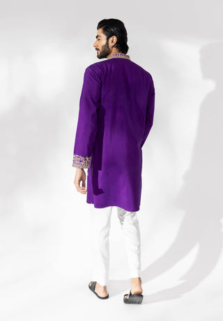 Purple sifat kurta