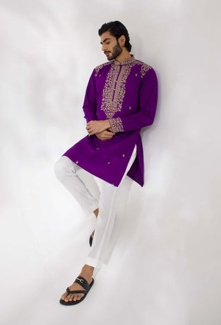 Purple sifat kurta