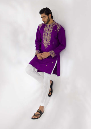 Purple sifat kurta