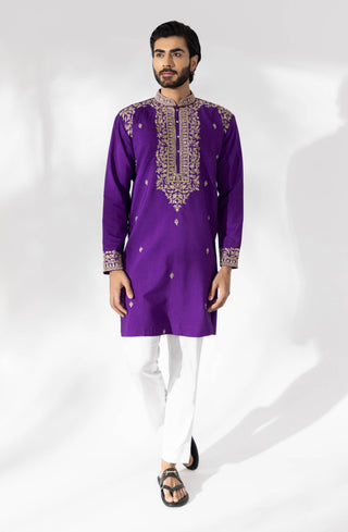 Purple sifat kurta