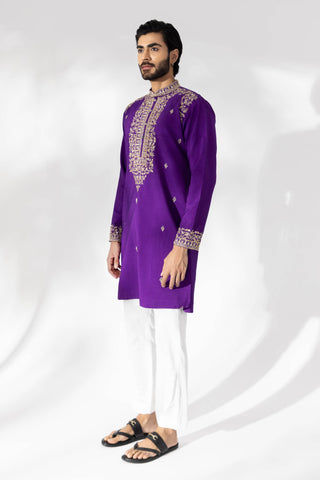 Purple sifat kurta