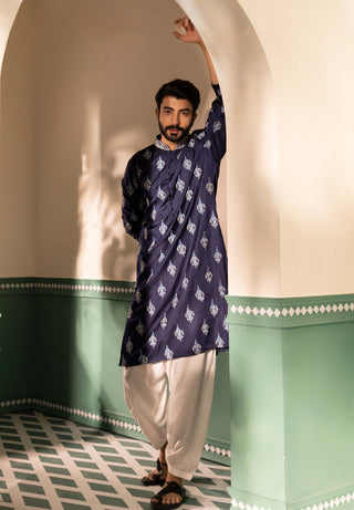 Blue sarab kurta