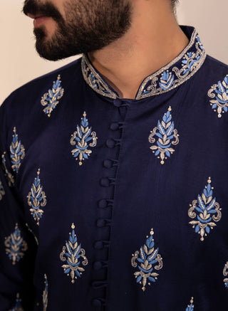 Blue sarab kurta