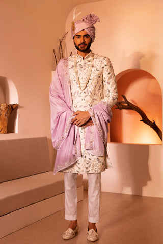 Offwhite janaab sherwani