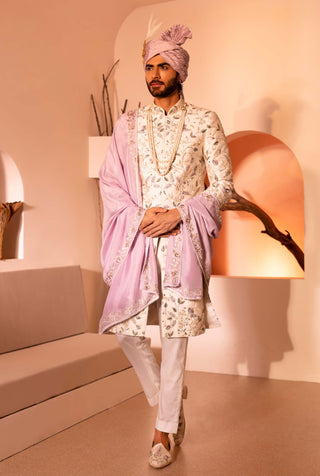 Offwhite janaab sherwani