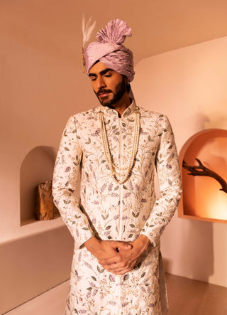 Offwhite janaab sherwani