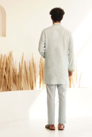 Powder blue tarsh kurta and pant